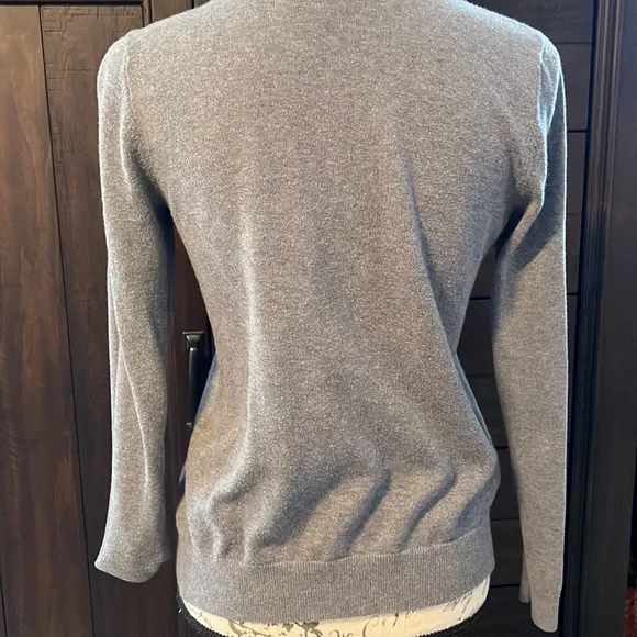 Ann Taylor loft gray cardigan - Picture 6 of 8